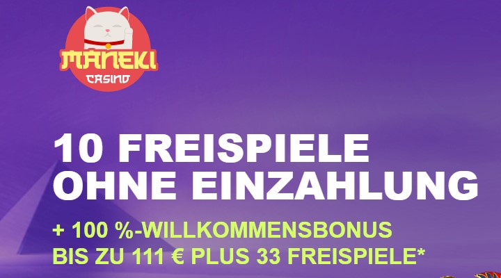 Maneki Casino – 10 Free Spins bei Anmeldung