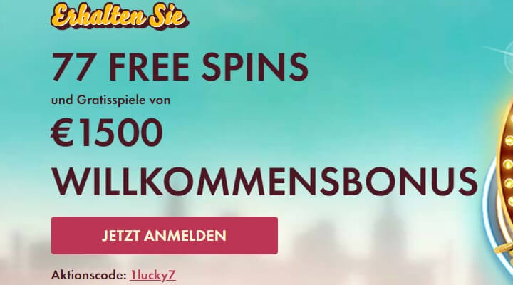 777 Casino – 77 gratis Spins bei Anmeldung