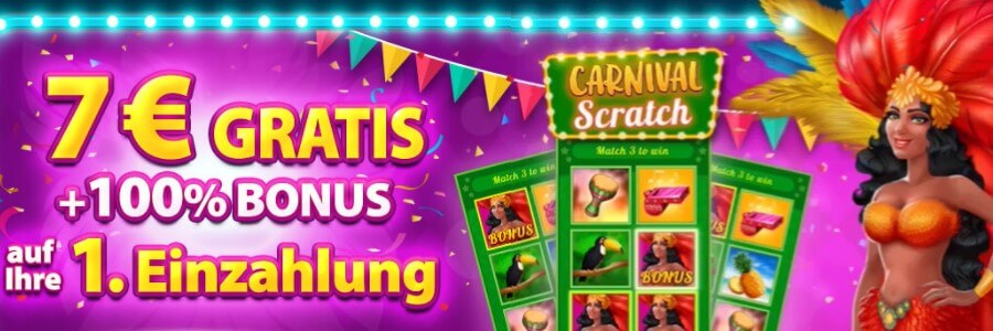 scratchmania 7 euro bonus