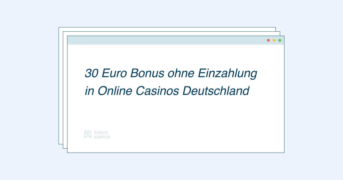 30 euro bonus ohne einzahlung