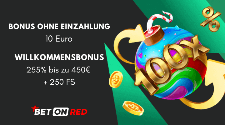 BetOnRed Casino – 10 Euro Bonus ohne Einzahlung