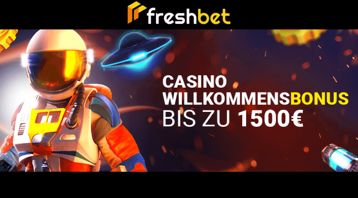 Freshbet Casino – Willkommensbonus bis zu 1500 Euro