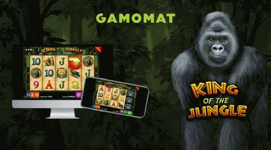 king of the jungle slot user interface
