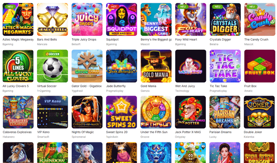 Need for Spin Casino Spiele