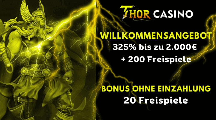 Thor Casino – 20 Freispiele ohne Einzahlung