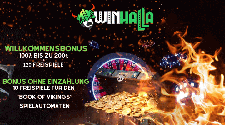 Winhalla Casino – 10 Freispiele ohne Einzahlung